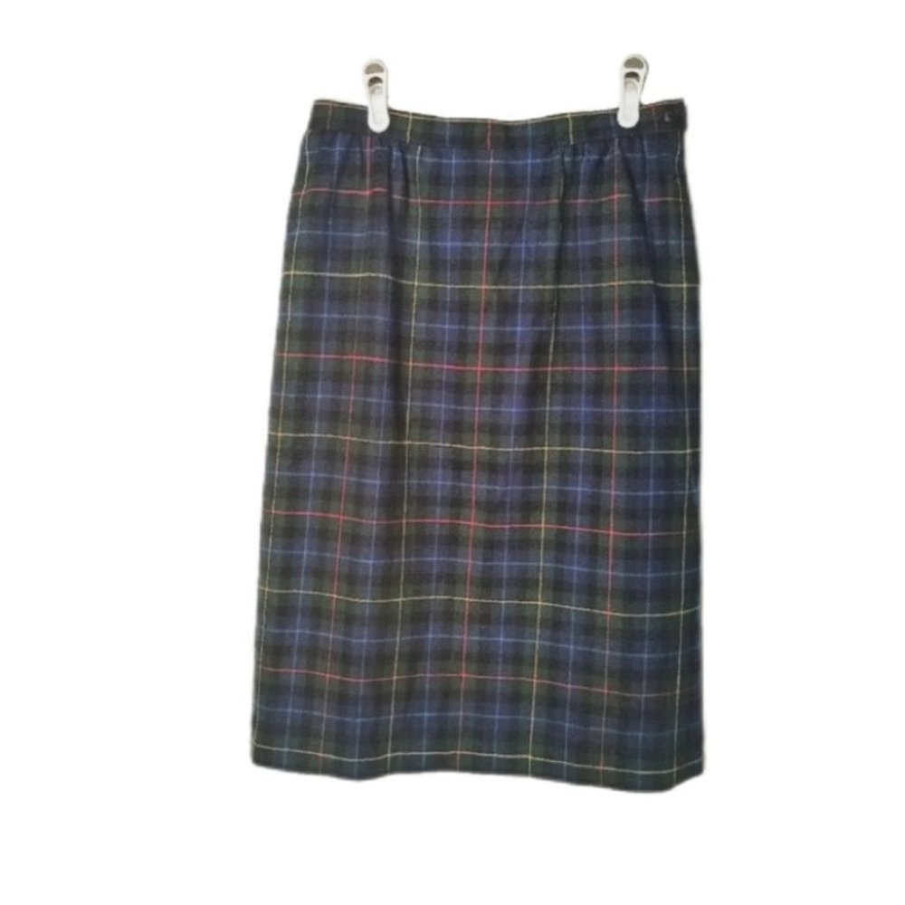 Vintage Pendleton Authentic Smith Tartan Pure Wool Lined Skirt Petite Size 12